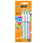BiC 4 Colours Fun Pack of 2 plus 1 Free, none