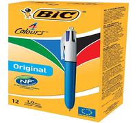 4-Colours Original Medium Ballpoint Pen 1.0mm Tip - Pack of 24 Bic Multi One Size