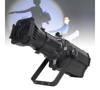 4 Colours Stage LED Follow Spot Light,Adjustable Aperture,for Weddings | Stage Spotlight,LED Profiler,Dmx512/Auto-Propelled/Master Slave Control,Pattern Switching,for Theater Art Exhibit(200w)