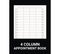 4 Column Appointment Book: Large Size Appointment Book for Business