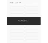4 Column Don't Forget To Do List: Four-Section Checklist Organizer for Keeping Separate To-Do Lists, Managing Daily Tasks and Remembering Important Things
