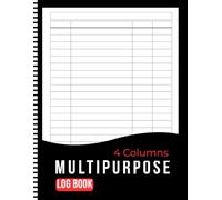 4 Column Multipurpose Log Book: Essential Record-Keeping Tool for Inventory, Sales, and Transactions | Perfect for Small Business Owners | Customized ... Paper Quality | 8.5x11 Inches 110 Pages.