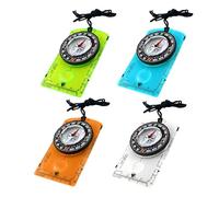 4 Compasses for Navigation, Adjustable Declination, Magnifier, Ruler and Scale, Multifunctional Orienteering Compass for Hiking, Camping, Outdoor Activities, Map Reading and Adventure