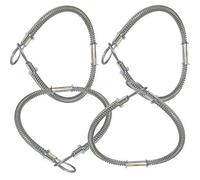 4 Compressor 3/4 Air Hose Airline Plant Safety Coupling QR Whipcheck Cable DX/2001381X4