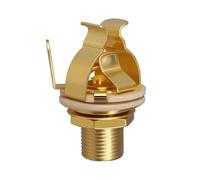 4-Contact Stereo Output Jack Socket for Guitar Bass, Pure Tone Full-Contact Metal Jack with Locking Nut and Washer for Electric Guitar Bass Speakers Footswitch