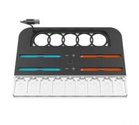4 Controller Charging Dock for NS2 Store 9 Game Cartridges LED Indicators for Battery Life & RGB