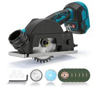 4″ Cordless Circular Saw & Mini Angle Grinder Compatible with Makita 18V Battery(Not Included),Mini Circular Saw with 12000RPM Brushless Motor & 3-Speed Adjustable for Wood, Metal, Tile, Plastic