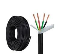 4 Core 0.5mm2-2.5mm2 Highly Flexible Shielded Drag Chain Cable Oxygen-Free Copper -58℉ ~ 257℉ TRVV Robot Special Bend-Resistant(200ft,1.5mm2-4c)