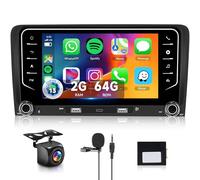 4 Core+64G Car Radio for Audi A3 S3 RS3 Sportback with Wireless Carplay Android Auto, Hodozzy 7" IPS Touch Screen Android Car Stereo Bluetooth with GPS WiFi FM/RDS EQ SWC USB/Type-C+Backup Camera