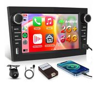 4 Core+64G for Opel Vauxhall Corsa Astra Vivaro Zafira Car Radio Stereo with Wireless Carplay Android Auto GPS WiFi, Hodozzy 7" IPS Touchscreen Radio Bluetooth FM/RDS EQ USB Type-C SWC Reverse Camera