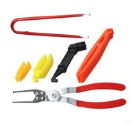 4-Count Automotive Fuse Puller Tools with Offset Design for Improved Leverage and Control During Fuse and Relay Removal
