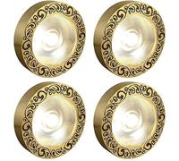 4 Count COB Brass Spot Light Surface Mounted Canless Ceiling Downlight 3W,7W,9W,12W LED Anti-Glare Spotlight Bull's Eye Lamp for Gallery Display-no Strobe,7w-4000k