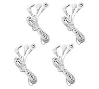 4 Count TENS Wires 3.5mm Plug to 3.5mm Snap Electrode Wires for TENS Unit Electrodes Lead Wires for TENS