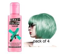 4 Crazy Color Semi Permanent Hair Colour Dyes by Renbow 100ml Peppermint 71