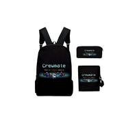 (4, Crossbody Bag) Among Us Game Anime Themed Backpack - 3 Piece Set Including Backpack, Crossbody Bag and Pencil Case