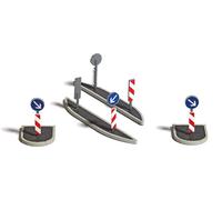 4 crossing islands and broad shape HO/OO Gauge Busch 1111