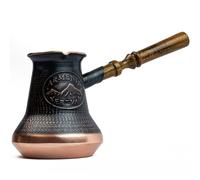 4 Cup (355ml) Handmade Armenian Coffee Maker Copper Jazva Ararat Turkish Arabic Greek Cezve Jezve Ibrik Turka Jazzve Jazve Wooden Handle
