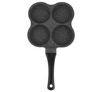 4-Cup Egg Frying Pan Omelet Pans Round Shaped Aluminum Frying Pan Egg CookerBreakfast Pancake Pan for Breakfast Maker Kitchen Utensil Pots