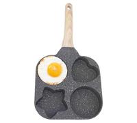 4 Cup Egg Pan | Egg Moulds For Frying | 4 Cup Fried Egg Cooker With Different Shapes | Multifunctional Egg Mold | Breakfast Pan, Kitchen Gadget For C