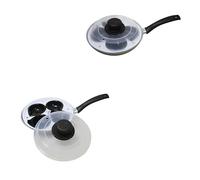 4 Cup Egg Poacher Pan Non Stick Egg Poachers Inserts 20cm Stainless Steel Frying Pan With Lid Stay Cool Safety Handle Dishwasher Perfect For Home & Kitchen
