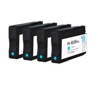 Go Inks 4 Cyan Ink Cartridges to replace HP 935C (XL Capacity) Compatible/non-OEM for HP Photosmart Printers