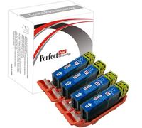 4 Cyan PerfectPrint Compatible Ink Cartridge Replace CLI-526 for Canon Pixma iP4850 iP4950 iX6550 MG5150 MG5250 MG5300 MG5320 MG5350 MG6150 MG6250 MG8150 MG8170 MG8220 MG8250 MX715 MX885 MX895 Printers