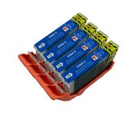 4 Cyan PerfectPrint Compatible Ink Cartridge Replace CLI-8 for Canon iP4200 IP4300 iP4500 iP5100 iP5200 iP5200R iP5300 MP500 MP530 MP600 MP600R MP610 MP800 MP800R MP810 MP830 MP950 MP960 MP970 MX850 Printer