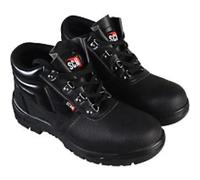 4 D-Ring Chukka Black Safety Boots UK 10 Euro 44