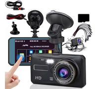 4" Dash Cam Pro Car Camera Recorder Dual Front And Rear Hd 1080P Night Vision Uk