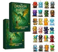 4 Days * the Dragon in the Forest Advent Calendar 2025, Funny 2025 Dragon Advent Calendar with Unique Dragonpendants for Myth and Dragons Lovers (2PCS)