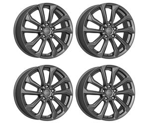 4 Dezent KS graphite wheels 6.5Jx16 5x114.3 for Mazda 3 323 5 6 626 Cx-3 Cx-30 M
