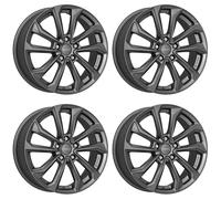 4 Dezent KS graphite wheels 7.0Jx17 5x114.3 for Hyundai Coupe Elantra IX20 IX35