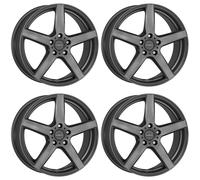 4 Dezent TY graphite wheels 5.5Jx15 4x100 for KIA Picanto Rio 15 Inch rims