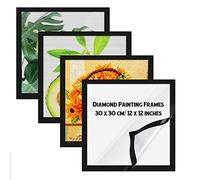 4 Diamond Picture Frames, Picture Frames 30 0 For Diamond Art, Magnetic Photo Frame, Magnetic Poster Frame For Wall, For Finished Pictures Diamond Arts Poster Magnetic Picture Frame, 30cm×30 Cm