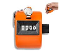4-Digit Clicker Counter,Handheld Counter Hand Mechanical Counters Clickers,Golf Counter Clicker,People Counter Clicker,Number Clicker Counter,Mechanical Tally Counter for Shots,Knitting,orange