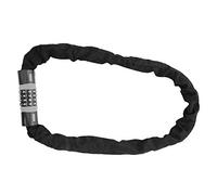 4 Digit Combination Code Lock, Anti Theft Steel Chain Lock for and Glass Door, Manganese Steel Security Chain with Keyless Password Design for Motorcycle Electric (Gray Black)