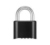 4-Digit Combination Lock Outdoor Padlock Waterproof Combo Lock for Gym Locker, Hasp Storage, Shed, Fence, Gate Black