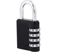 4 Digit Combination Locker Padlock, Resettable Number Lock for Gym School Lockers, Weatherproof Anti-Rust for Outdoor Fence Gate Sheds etc(1 Pack) UK Stock