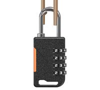 4 Digit Combination Padlock - Heavy Duty Zinc Alloy Security Lock, Waterproof Design | Ideal for Luggage Suitcases Backpacks Gym School Locker Home Travel Outdoor Use