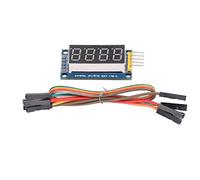 4 Digit Digital Tube Module 74HC595 Driver Adjustable LED Display Module with Jumper 3.3V5V for Electronic Experiments