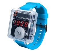 4-Digit Digital Watch Soldering Kit, Digital Clock Soldering Exercise Set Adjustable Date/W isplay, DIY Soldering Kit with Transparent Case for Students, Technology Fans & STEM Projects