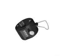 4-Digit Mechanical Hand Tally Counter with Reset Knob, ABS Plastic Clicker for People Counting, Events, Schools and Training, Red