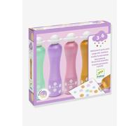 4 DJECO chunky dot markers rose