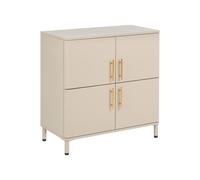 Beliani 4 Door Sideboard Ombura Metal Beige