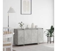 4 Door Sideboard Storage Cupboard Buffet Cabinet w/ Shelves Living Room TV Stand