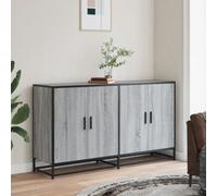 4 Door Sideboard Storage Cupboard Buffet Cabinet with Shelf Living Room TV Stand