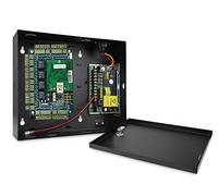 4 Doors Access Control System Core Control Components with Metal 5A 110V-240V Power Supply Box and Four Doors TCP/IP Network Access Control Panel Wiegand Controller,Computer Based Software,remote open