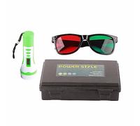 4 Dot Test Light Red Green Glasses Lightweight Storage Box for Color Vision Disorder Examination Separating Monocular Inhibition