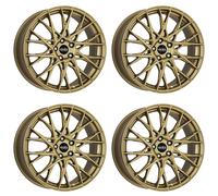 4 Dotz Fuji gold wheels 8.0Jx18 5x112 for Fiat 500 Croma