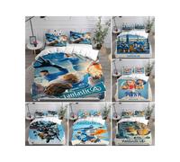 (#4, Double 200cm ×200cm) Fantastic Four 3D Duvet Cover Pillowcase Single Double King Bedding Present#@